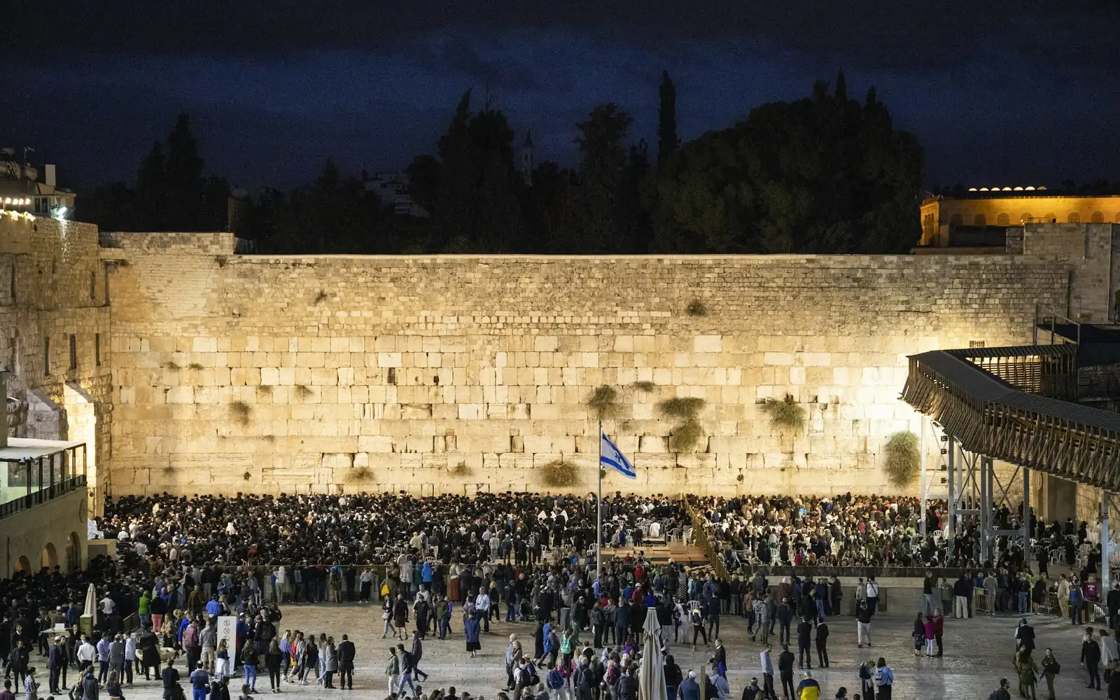 Le Mur occidental la nuit