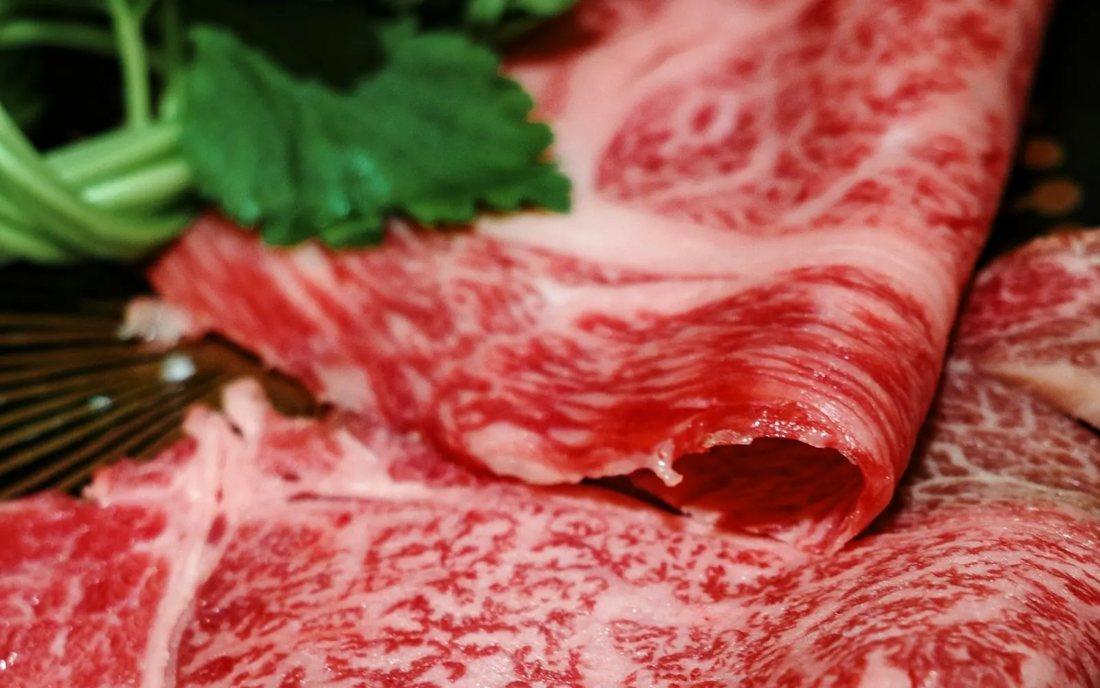 Du bœuf Wagyu persillé